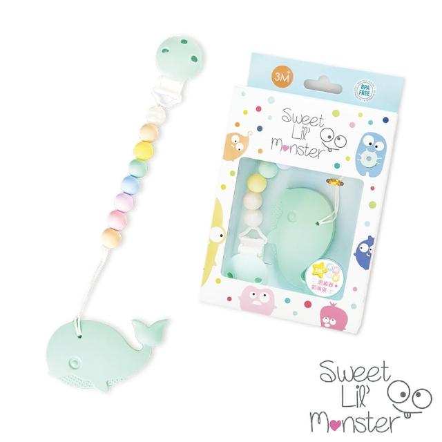 【Sweet Lil Monster】馬卡龍咬咬珠固齒器_奶嘴鍊(100%食用級矽膠)