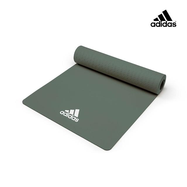 【adidas 愛迪達】輕量波紋瑜珈墊-8mm(多色可選)