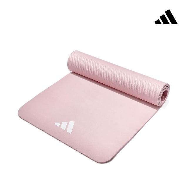 【adidas 愛迪達】輕量波紋瑜珈墊-8mm(多色可選)