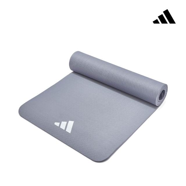 【adidas 愛迪達】輕量波紋瑜珈墊-8mm(多色可選)