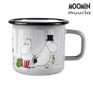 【JIA Inc 品家家品】Muurla - 嚕嚕米爸爸媽媽琺瑯馬克杯 白色(370cc)