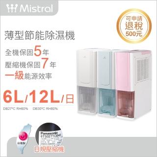 【貨物稅申請減免500元】美寧12L薄型節能清淨除濕機JR-S65M(最新一級能效120W省電之王)