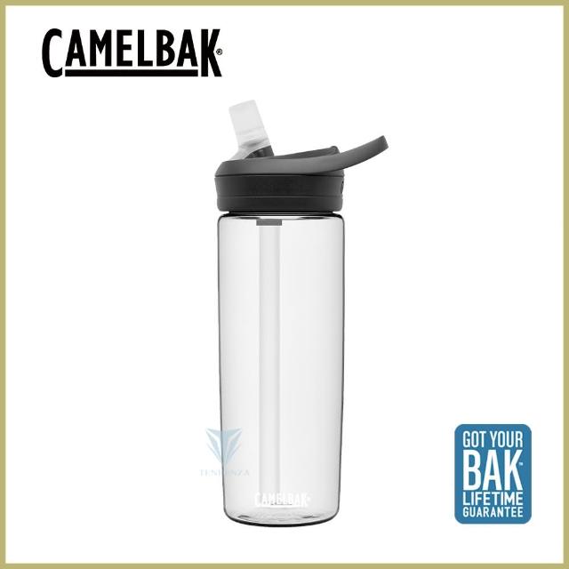 【CAMELBAK】600ml eddy+多水吸管水瓶 晶透白(CB1642102060 水壺)