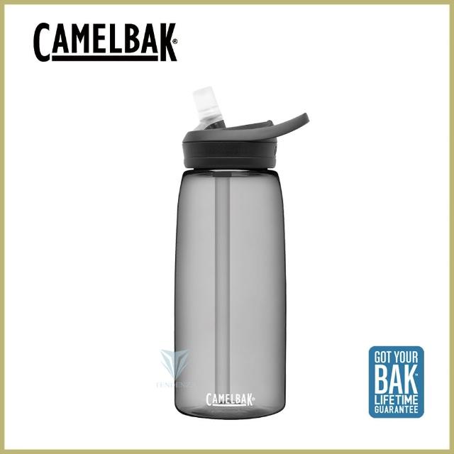 【CAMELBAK】1000ml eddy+多水吸管水瓶 濃黑(CB1644001001 水壺)