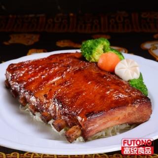【富統食品】美式BBQ碳烤豬肋排-2包組(650g/包 x2)
