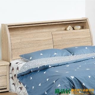 【綠活居】愛利斯  時尚6尺木紋雙人加大床頭箱(不含床底)