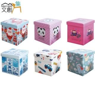 【文創集】塔洛斯   童趣風棉滌布椅凳/方凳(六色可選)