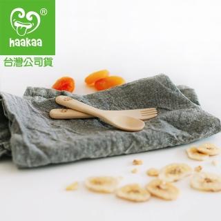 【紐西蘭haakaa】竹製叉匙組(原木色)