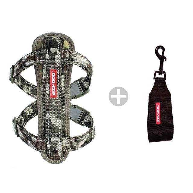 【EZYDOG】狗體工學胸背帶 特殊色 XL號(送400元寵物車用束帶 寵物胸背帶 H型胸背帶 寵物用品 牽繩)