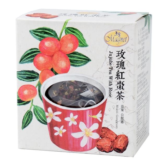 【曼寧】台灣花草茶包系列x1盒(玫瑰紅棗/杭菊茶/檸香薑茶/烏龍菊花茶)