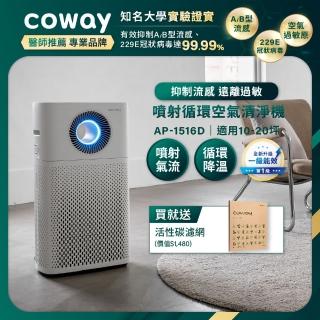 【Coway】20坪 二合一循環清淨機 AP-1516D(加贈兩年份濾網組 價值$4580)