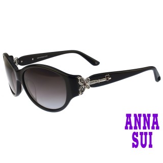 【ANNA SUI 安娜蘇】安娜蝴蝶鑰匙系列太陽眼鏡(AS883-001-黑)