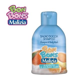 【Malizia 瑪莉吉亞】棒棒糖香氛 2合1 洗髮沐浴露 - 橘子棉花糖 500ml(香氛沐浴2合1)