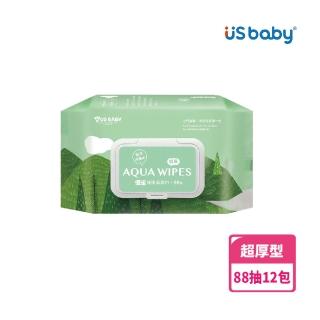 【US BABY 優生】超厚型純淨柔濕巾88抽(12包)