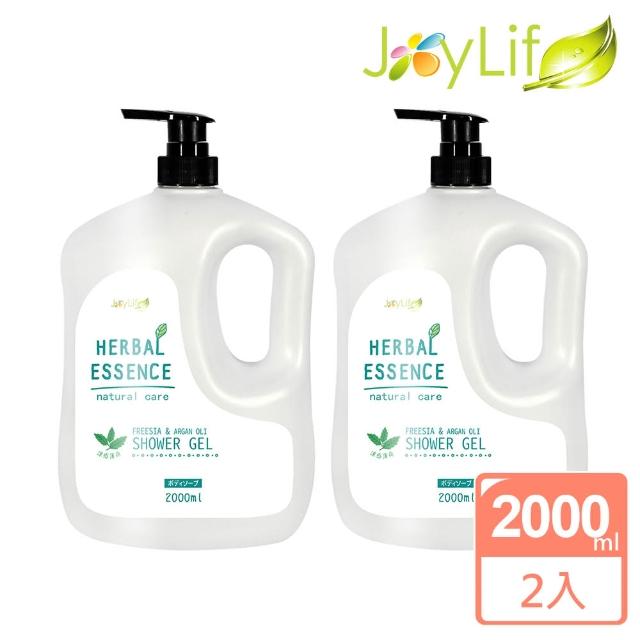 【JoyLife】小蒼蘭香氛薄荷涼感草本植萃果油沐浴乳2000ml(2入)