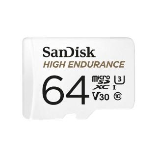 【SanDisk 晟碟】行車記錄器/監控專用High Endurance microSD 記憶卡 64GB(公司貨)