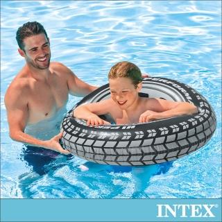 【INTEX】酷輪胎-游泳圈91cm_適用9歲以上(59252)