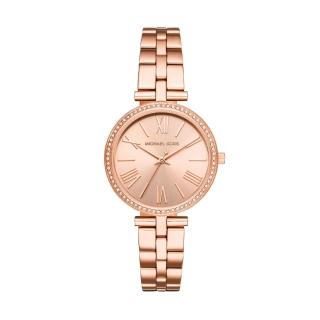 【Michael Kors】簡約時尚感玫瑰金腕錶(MK3904)