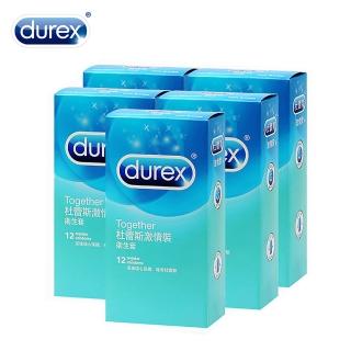 【Durex 杜蕾斯】激情裝保險套12入*5盒