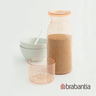 【Brabantia】粉彩量杯曲線儲存罐1.3L-粉紅(荷蘭百年大廠)