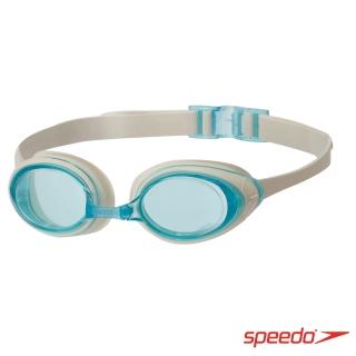 【SPEEDO】成人 進階型泳鏡 Cyclone II(白/藍)