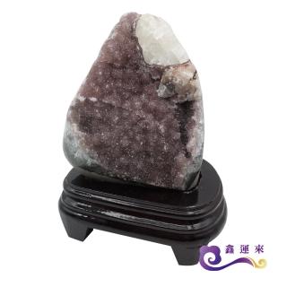 【鑫運來】招財烏拉圭異相紫晶鎮(稀有共生石848g)