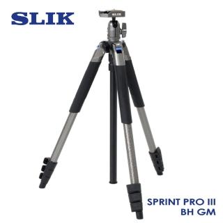 【日本 SLIK】Sprint Pro III BH GM 附 SBH-100DQ 球型雲台(鐵灰)