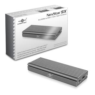 【Vantec 凡達克】NexStar SX M.2 NVMe SSD to USB 3.1 Gen 2 Type C 外接盒(NST-205C3-SG)