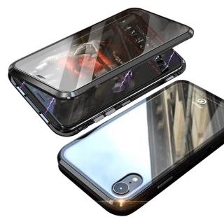 【BOTYE】iPhone XR 6.1吋 萬磁王雙面玻璃系列航空鋁合金手機保護殼