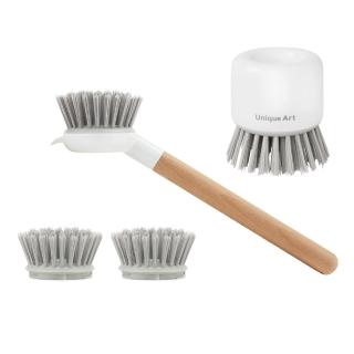 【EASY BRUSH】萬用刷組合(長柄刷+圓刷+兩入替換刷頭)