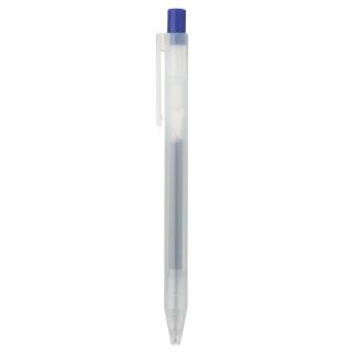 【MUJI 無印良品】自由換芯按壓滑順膠墨筆/藍0.5mm