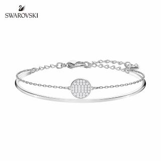 【SWAROVSKI 施華洛世奇】Ginger 經典鍍白金手環