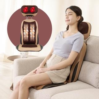 【MRF健身大師】天王級溫感開背按摩墊(行動按摩椅)