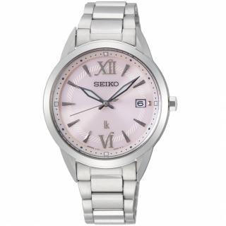 【SEIKO 精工】LUKIA自信盛放太陽能女錶(V147-0CL0P SUT389J1 粉)