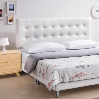 【AS】米特白色5尺床頭片-153x14x119cm