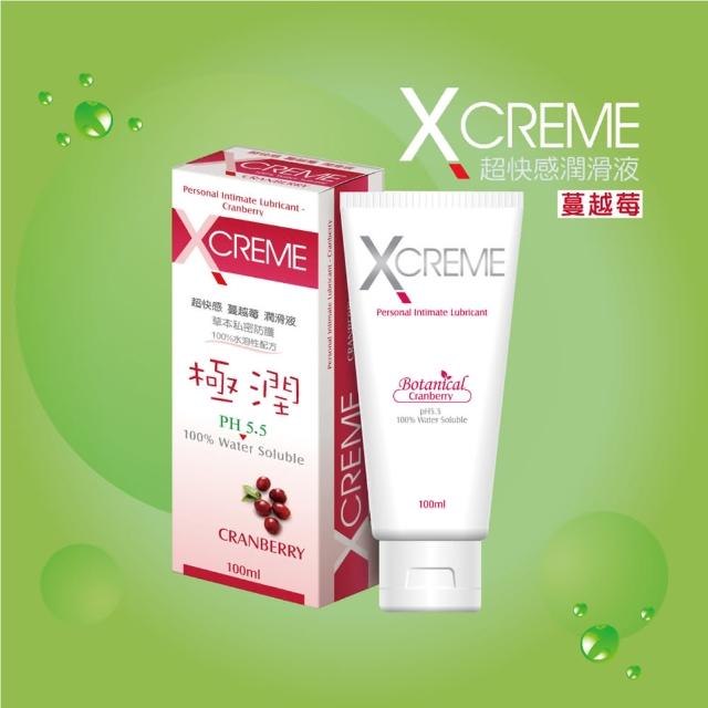 【X-creme 超快感】保濕/冰晶/蜜露/水感/蘆薈/薰衣草/蔓越莓/玫瑰潤滑液1入(100ml 8款任選)