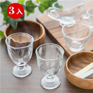 【ADERIA】日本手仿陶高腳烈酒杯3入組(75ml)