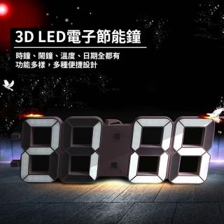 【ALIFE】工業風立體LED數字電子鐘 3D時鐘(可壁掛科技電子鐘 掛鐘)