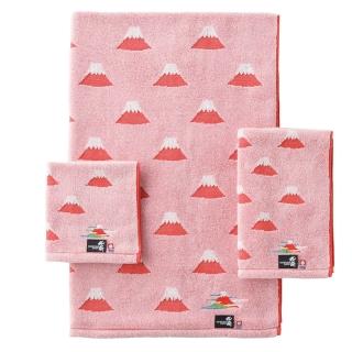 【Marushin 丸真】北齋新和風今治毛巾-凱風快晴(紅)