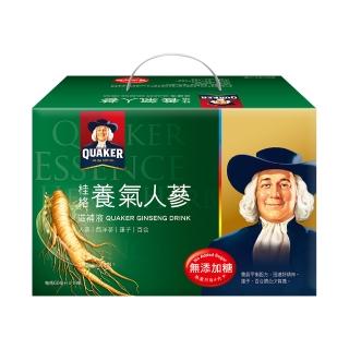 【QUAKER 桂格】無糖養氣人蔘禮盒60ml*19入