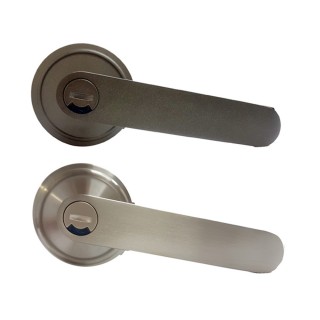 LS-710-1 （SN/DBK） 日規水平鎖51mm 浴廁鎖 無鑰匙 水平把手鎖 圓鑰匙(水平把手鎖 圓套盤)