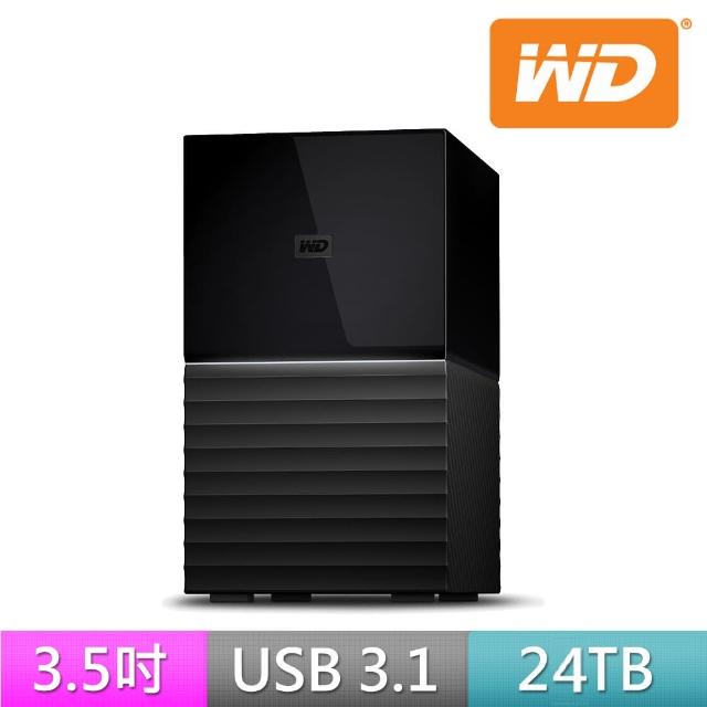 【WD 威騰】My Book Duo 24TB 3.5吋USB3.1雙硬碟儲存(12TBx2)