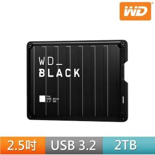 【WD 威騰】★BLACK黑標 P10 Game Drive 2TB 2.5吋電競行動硬碟