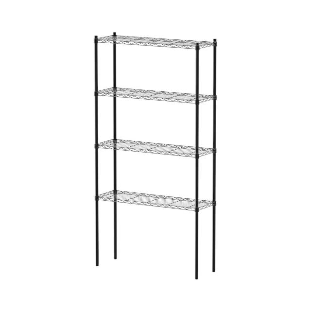 【dayneeds 日需百備】輕型 90x30x180公分烤漆四層架(鐵力士架/收納層架/鞋架/展示架/層架/鐵架)