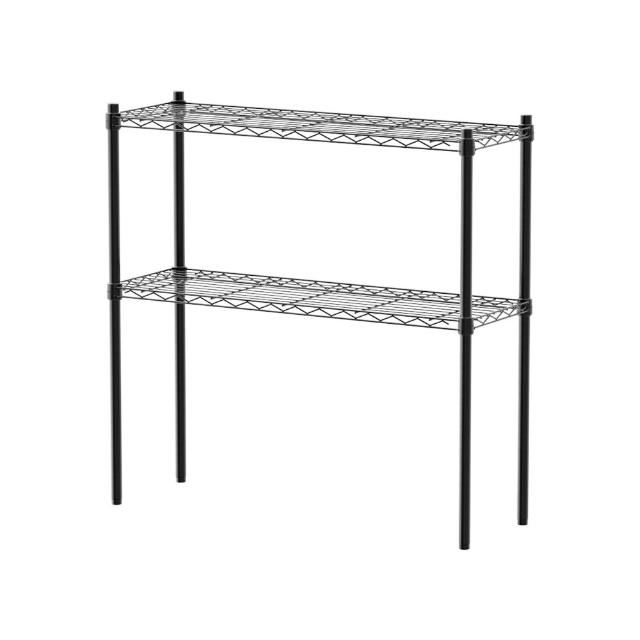 【dayneeds 日需百備】輕型 90x30x90公分 烤漆二層架(鐵力士架/收納層架/鞋架/展示架/層架/鐵架)