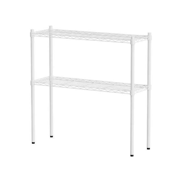 【dayneeds 日需百備】輕型 90x30x90公分 烤漆二層架(鐵力士架/收納層架/鞋架/展示架/層架/鐵架)