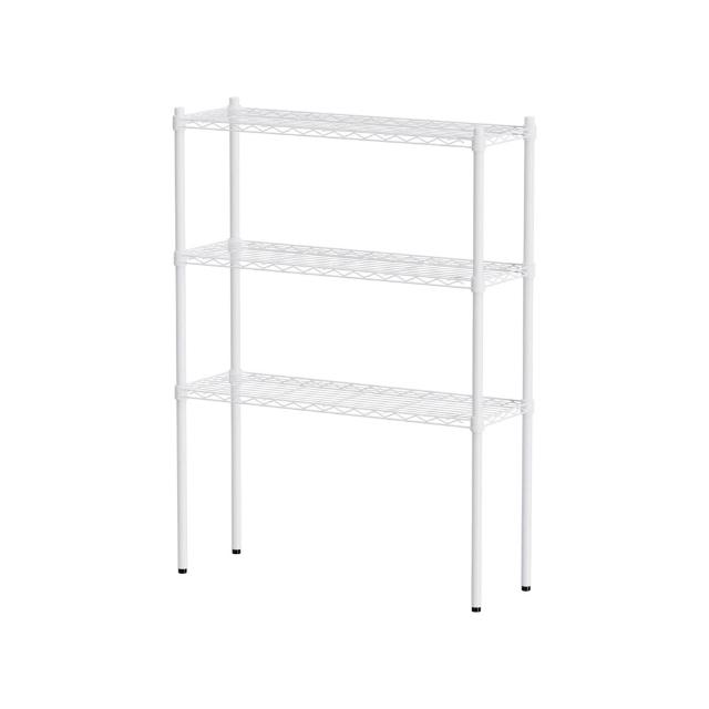 【dayneeds 日需百備】輕型 90x30x120公分烤漆三層架(鐵力士架/收納層架/鞋架/展示架/層架/鐵架)