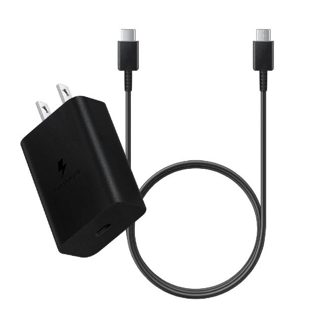 【Samsung 三星】原廠 M系列 T1510 15W Type C盒裝旅充頭 + 三星製造 雙Type C充電線組
