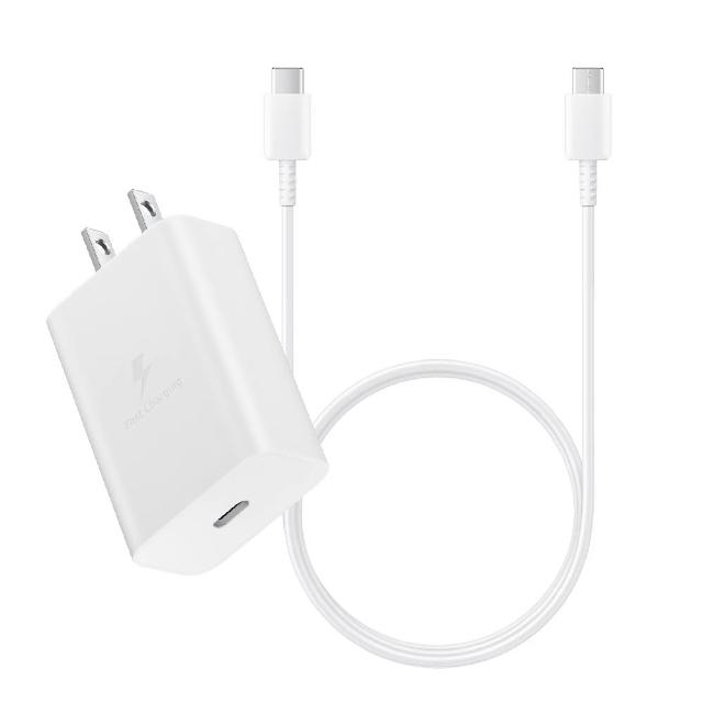 【Samsung 三星】原廠 M系列 T1510 15W Type C盒裝旅充頭 + 三星製造 雙Type C充電線組