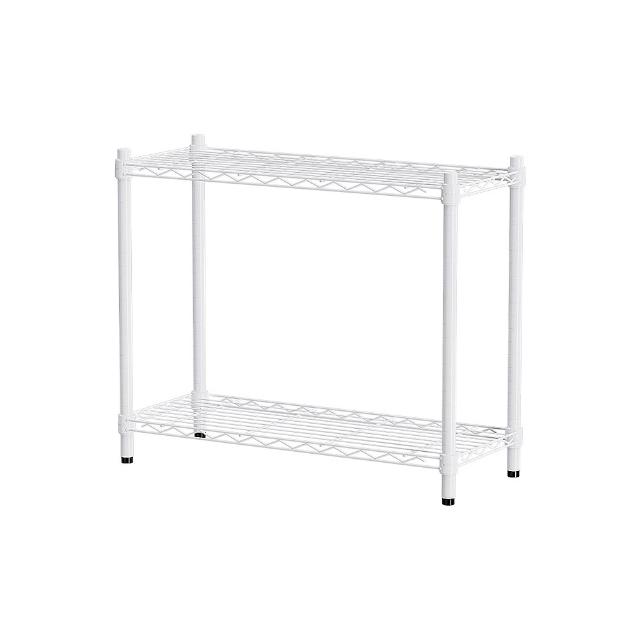 【dayneeds 日需百備】輕型 76x30x60公分 烤漆二層架(鐵力士架/收納層架/鞋架/展示架/層架/鐵架)